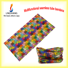 LINGSHANG fashion bandana multifunctional polyester headwear seamless bandana